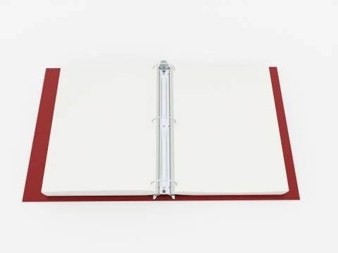Documents folder book rendered Stock Illustration