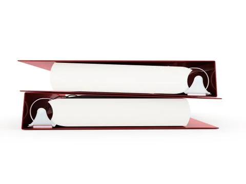 Documents folder book rendered Stock Illustration