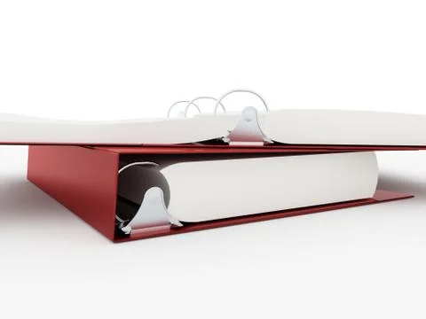 Documents folder book rendered Stock Illustration