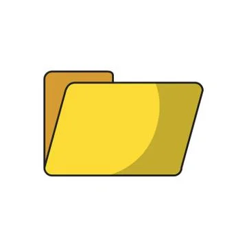 Documents folder icon 库存插图