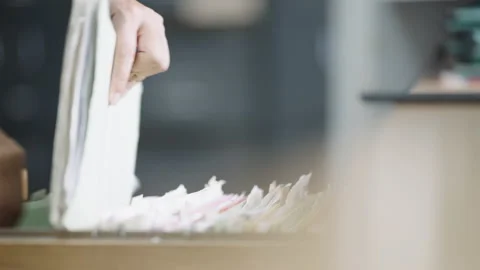 Documents Stock Footage 160065038