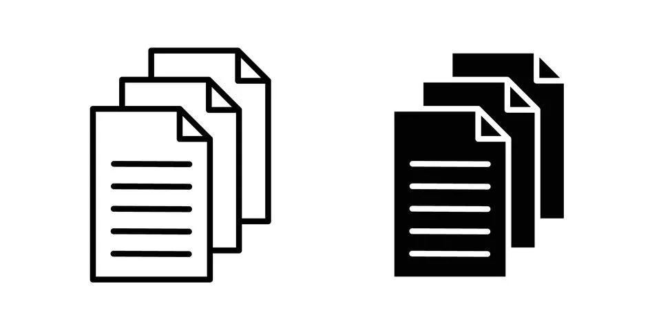 Documents icon graphic design. web icons vectors Stockillustratie