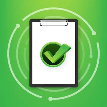 Documents icon. Stack of paper sheets. Confirmed or approved document. Vector Stock Illustration