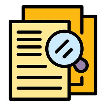 Documents market studies icon vector flat 스톡 일러스트