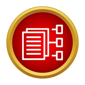 Documents organizing data workflow and file structure concept 库存插图