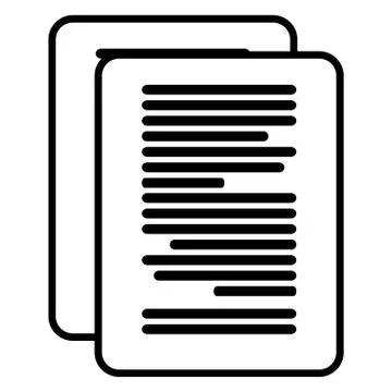 Documents paper isolated icon Stockillustratie