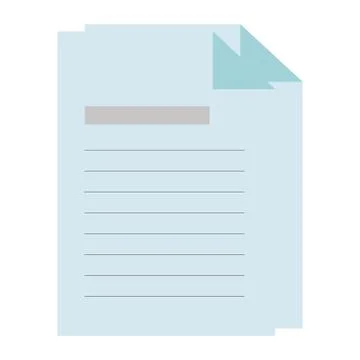 Documents paper isolated icon Stockillustratie