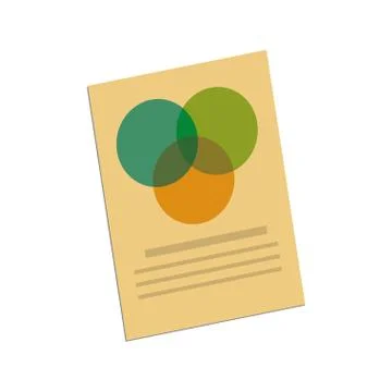 Documents paper isolated icon Stock Illustration