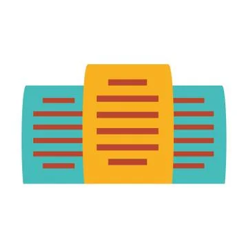 Documents paper isolated icon Stock Illustration
