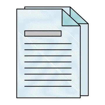 Documents paper isolated icon Illustrazione stock