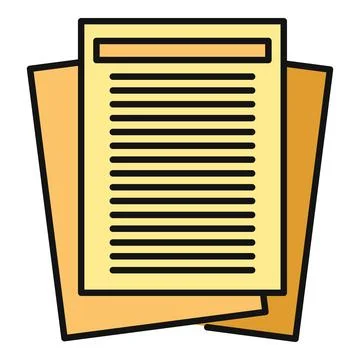Documents pile for office paperwork and business data Illustrazione stock