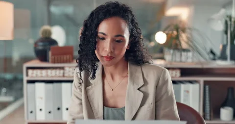 Documents, reading and planning with business woman in office for tax filing Stock Footage 316146467