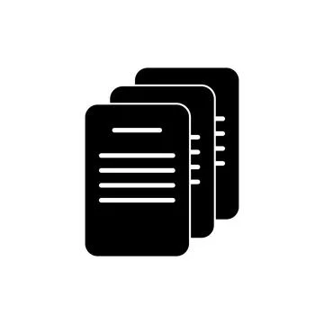 Documents, sheet of papers. Signing an agreement, contract or loan. Stock Illustration