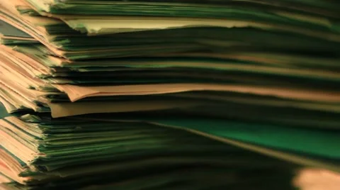 Documents in a stack Stock Footage 51969888
