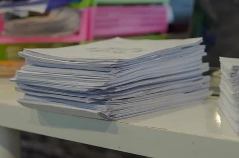 Documents stack Stock Photos