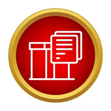 Documents storage file cabinet organization icon 스톡 일러스트