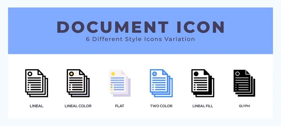 Documents symbol. vector icon symbol. logo illustration. vector graphics 库存插图