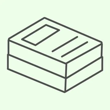 Documents thin line icon. Business paper stack outline style pictogram on white Illustrazione stock