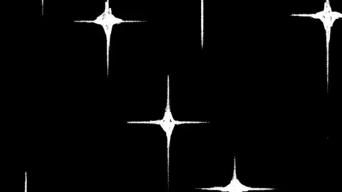 Doddle stars black background screen overlay effect Stock Footage 273277050