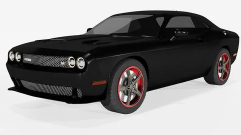 Dodge challenger 2014 restyling coupe 3D Model