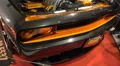 Dodge Challenger SRT8 Super Bee muscle car motor tilt short HD Footage