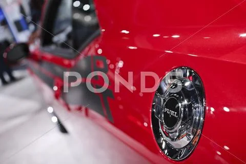 Dodge Charger R/T Fuel Cap - 2011 Los Angeles Auto Show Stock Photos