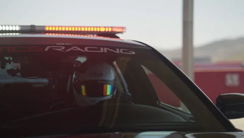 DODGE CHARGER SRT HELLCAT during the day. Stock Footage 242884022