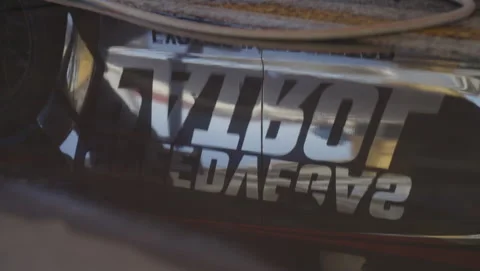 DODGE CHARGER SRT HELLCAT during the day. Stock Footage 242982116