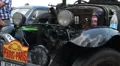 Dodge DR Special, 1934, front of vintage retro car, engine HD Footage