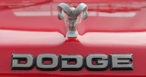 Dodge Ram Ornate Badge Stock Photos