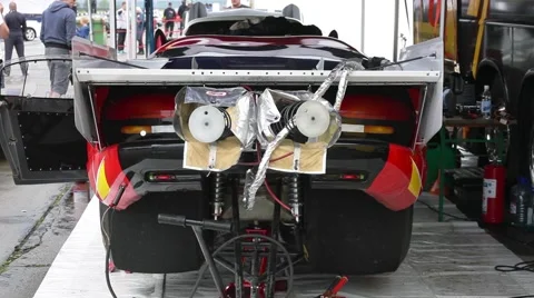 Dodge Viper rear view Video stock 59108787