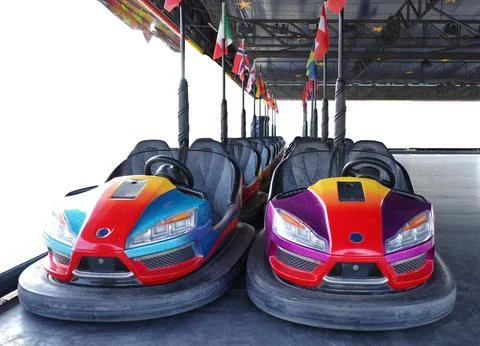 Dodgems in a row Stock Photos