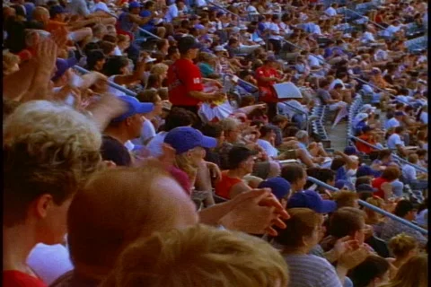 Dodger Stadium, crowd in stands Video stock 869414