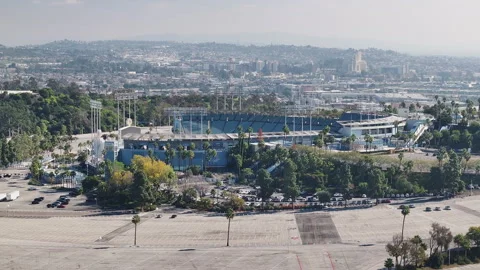 Dodger Stadium Hazy Day 1 Stock Footage 263154109