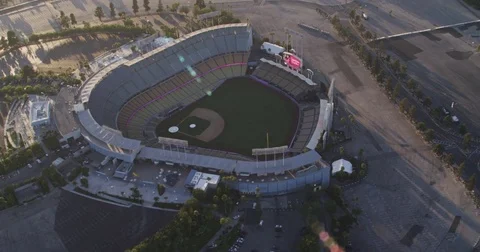 Dodgers Stadium Sunset 2 Stock Footage 77787825