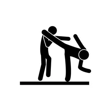 Dodging icon. Elements of fighting icon. Premium quality graphic design icon Stock Illustration