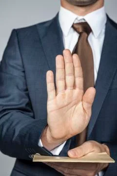 Does not accept the refusal Stock Photos