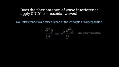 Does wave interference only apply to sinusoidal waves Stock Footage 336118869