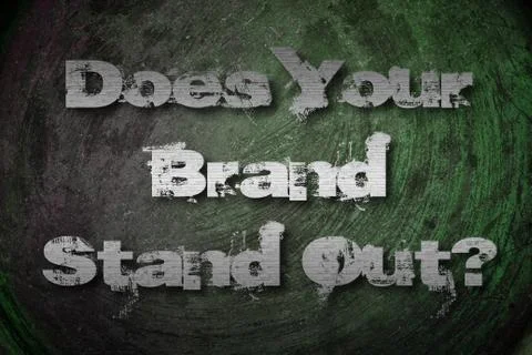 Does your brand stand out Stock Illustration
