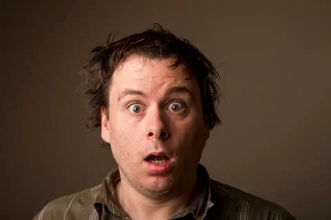 Doesn't like the news Stock Photos