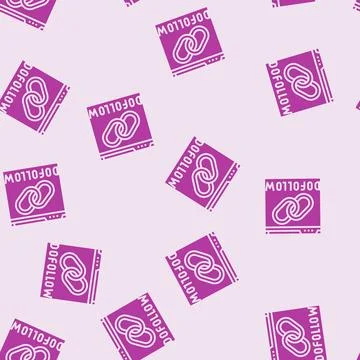 Dofollow seo glyph seamless pattern イラスト素材