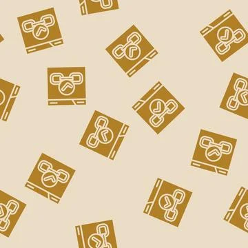 Dofollow seo glyph vector seamless pattern Stockillustratie