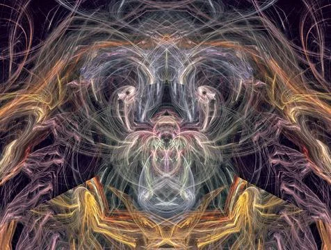 A dog. Abstract composition . Stock Illustration