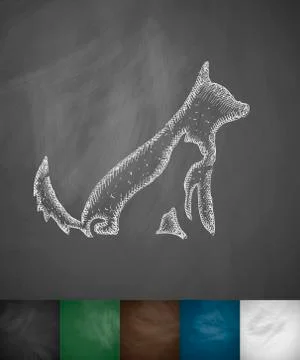 Dog and cat icon Stock Illustration