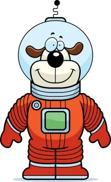 Dog Astronaut Stock Illustration