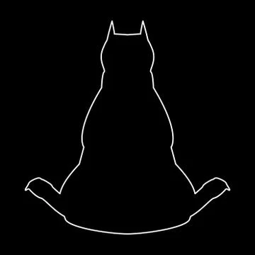 Dog from back view  the white path icon . 스톡 일러스트