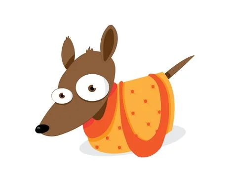 Dog in a bag Stock Illustration