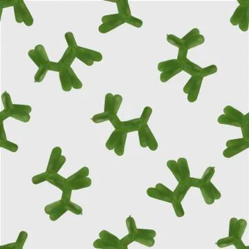 Dog balloon seamless pattern illustration happy carnival Ilustración de archivo