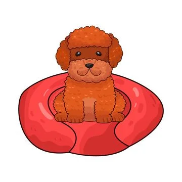 Dog bed illustration Stock Illustration