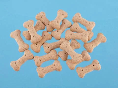 Dog biscuits in the shape of bones Stock Photos